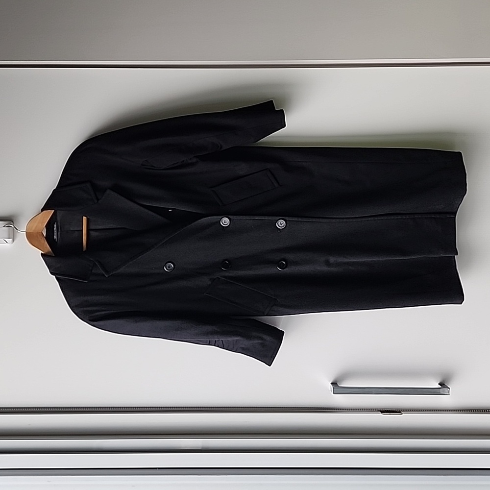 Vintage Sergio Benetti All Cashmere Oversized Double Breasted Long Coat Jacket